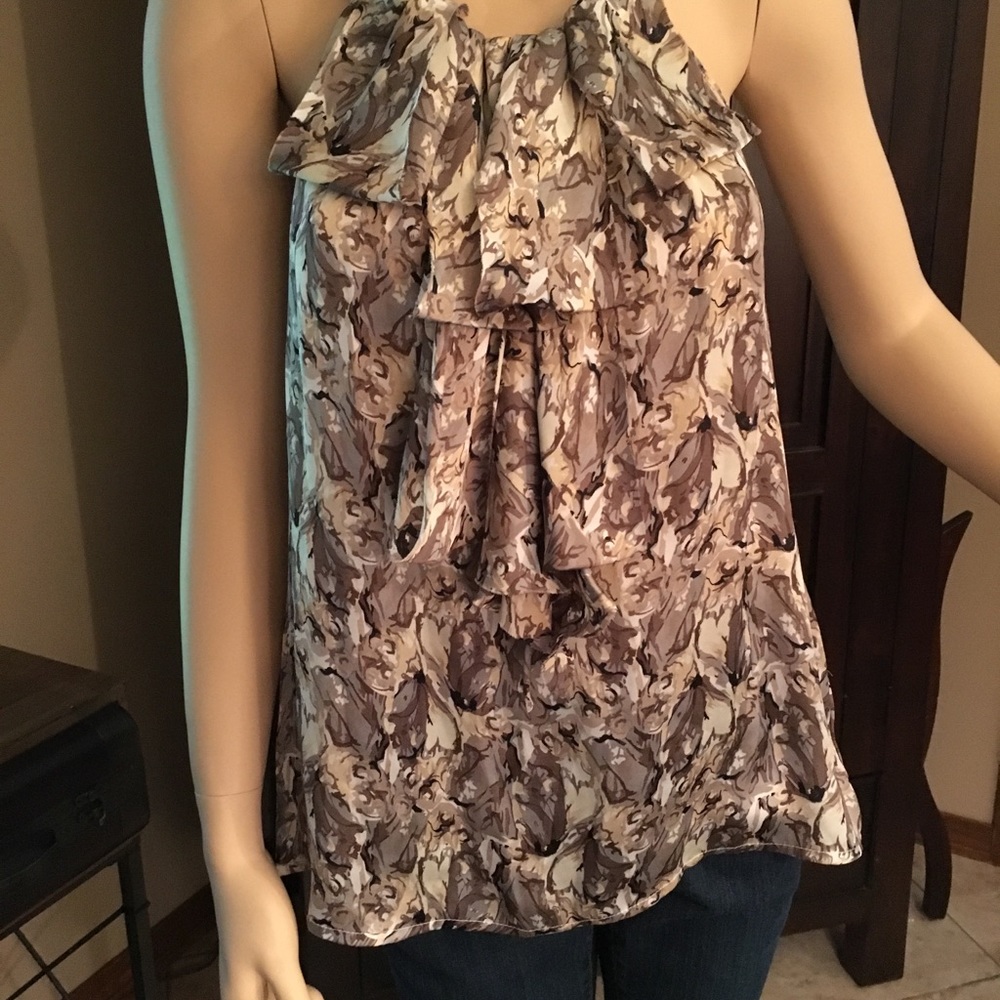 Ruffle Halter Blouse